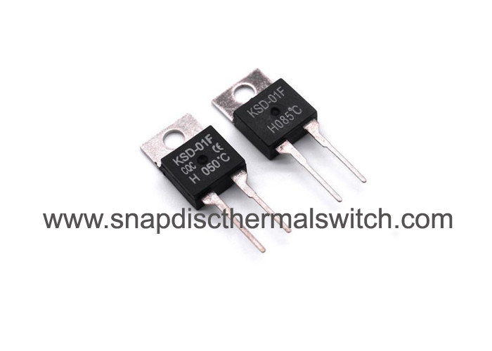 Bi Metal Miniature Thermal Switch KSD01F 50 Deg C For Cooling Fan