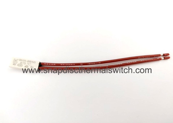 BK05 Series 250V 5A Thermal Overload Switch 75 Deg C For Electric Heaters