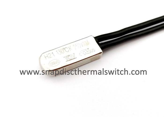 250V 10A 130 Deg C Motor Coils Thermostat Cut Off Switch With Long Life