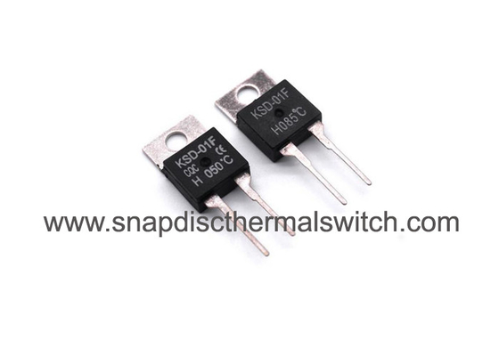 Bi Metal Miniature Thermal Switch KSD-01F 50 Deg C For Cooling Fan